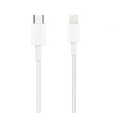 -1-Cable USB 2.0 Tipo-C Lightning Nanocable 10.10.0601/ USB Tipo-C Macho - Lightning Macho/ 1m/ Blanco-1