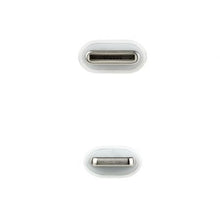 -2-Cable USB 2.0 Tipo-C Lightning Nanocable 10.10.0602/ USB Tipo-C Macho - Lightning Macho/ 2m/ Blanco-2