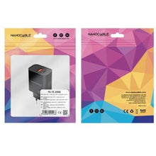 -1-Cargador de Pared Nanocable 10.10.2008/ 1xUSB/ 1xUSB Tipo-C/ 20W/ Negro-1