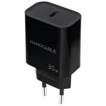--Cargador de Pared Nanocable 10.10.2010/ 1xUSB Tipo-C/ 30W/ Negro-
