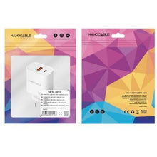 -1-Cargador de Pared Nanocable 10.10.2011/ 1xUSB/ 1xUSB Tipo-C/ 30W/ Blanco-1