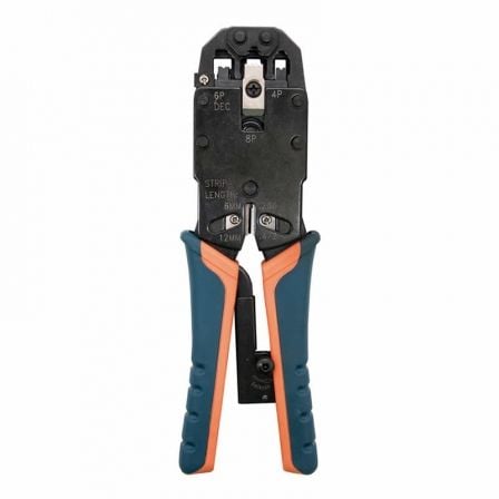 --Crimpadora Metálica de Carraca Nanocable 10.31.0102 para RJ10-RJ11-RJ12-RJ45-