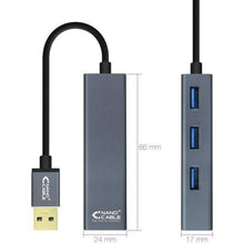 -1-Hub USB 3.0 Nanocable 10.16.4402/ 4xUSB/ Gris-1