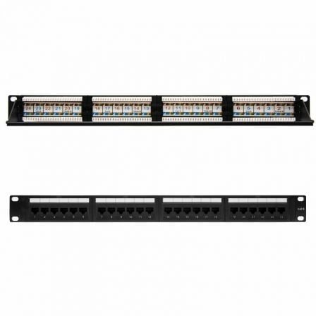 --Patch Panel Nanocable 10.21.3124/ 24 Puertos/ Cat.6/ Altura 1U-