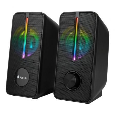 --Altavoces NGS GSX-150/ 12W/ 2.0/ Negros-