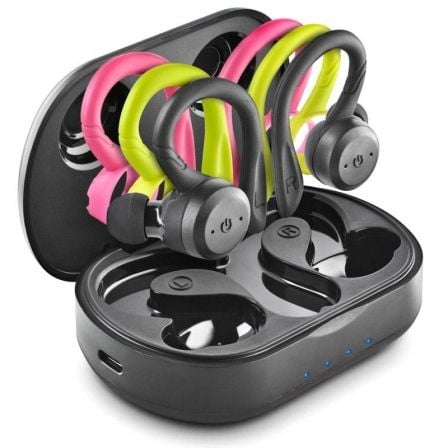 --Auriculares Deportivos Bluetooth NGS Ártica Jogger con estuche de carga/ Autonomía 10h/ Negros-