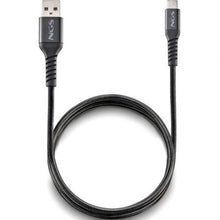 --Cable USB 2.0 NGS KNOT-AC/ USB Macho - USB Tipo-C Macho/ 480Mbps/ 1m/ Negro-