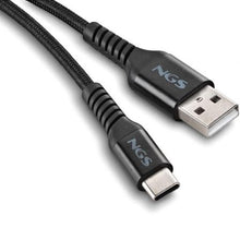 -2-Cable USB 2.0 NGS KNOT-AC/ USB Macho - USB Tipo-C Macho/ 480Mbps/ 1m/ Negro-2