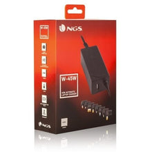 -2-Cargador de Portátil NGS W-45W/ 45W/ Automático/ 8 Conectores/ Voltaje 19-20V/ 1 USB-2