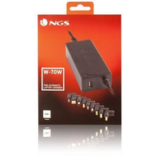 -1-Cargador de Portátil NGS W-70W/ 70W/ Automático/ 9 Conectores/ Voltaje 18.5-20V/ 1 USB-1