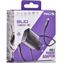 -4-Cargador de Pared GaN NGS Bud 45W/ 1xUSB Tipo-C/ 45W-4