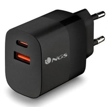 -1-Cargador de Pared GaN NGS Bud 45W/ 1xUSB Tipo-C/ 1xUSB/ 45W-1