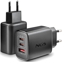 -2-Cargador de Pared GaN NGS Era 65W/ 2xUSB Tipo-C/ 1xUSB/ 65W-2