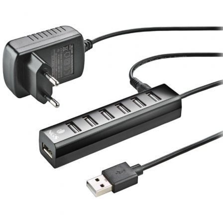 --Hub USB 2.0 con Alimentación Externa NGS IHUB7 Tiny/ 7xUSB-
