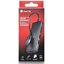 -4-Hub USB NGS IHUB READER/ 3xUSB 3.0/ 1xLector de Tarjetas-4