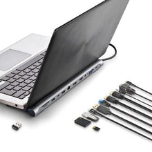 -2-Docking USB Tipo-C NGS WonderDock12/ 3xUSB/ 2xHDMI 4K/ 1xVGA/ 1xRJ45/ 1xLector de Tarjetas/ 1xJack 3.5/ 1xUSB Tipo-C PD/ Gris-2