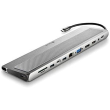 -1-Docking USB Tipo-C NGS WonderDock 12 Pro/ 3xUSB/ 2xHDMI 4K/ 1xVGA/ 1xRJ45/ 1xLector de Tarjetas/ 1xJack 3.5/ 1xUSB Tipo-C PD/ Gris-1
