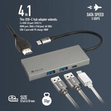 -3-Docking USB Tipo-C NGS WonderDock4 Pro/ 2xUSB/ 1xUSB Tipo-C DP/ 1xHDMI 4K-3