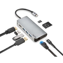 -1-Docking USB Tipo-C NGS WonderDock8/ 3xUSB/ 1xUSB Tipo-C DP/ 1xHDMI 4K/ 1xRJ45/ 1xLector Tarjetas SD-1