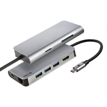 -2-Docking USB Tipo-C NGS WonderDock8/ 3xUSB/ 1xUSB Tipo-C DP/ 1xHDMI 4K/ 1xRJ45/ 1xLector Tarjetas SD-2