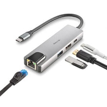 -1-Docking USB Tipo-C NGS WonderDock Supra/ 1xUSB/ 1xUSB Tipo-C DP/ 1xHDMI 4K/ 1xRJ45-1