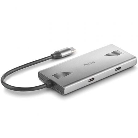 --Hub USB Tipo-C NGS WonderDuo-C / 2xUSB/ 2xUSB Tipo-C-
