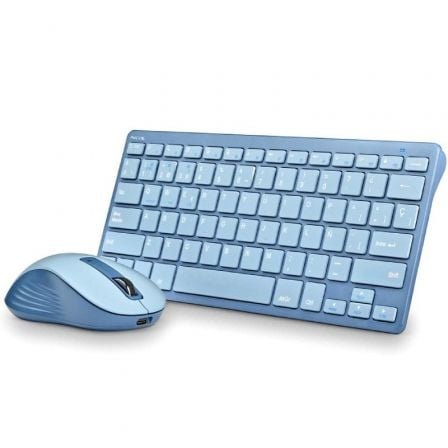 --Teclado y Ratón Inalámbricos NGS Fantasy Kit Blue/ Azul-