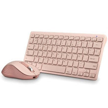 --Teclado y Ratón Inalámbricos NGS Fantasy Kit Pink/ Rosa-