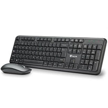 --Teclado y Ratón Inalámbricos NGS Serenity Kit/ Negro-