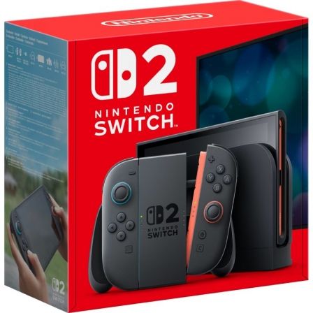 --Nintendo Switch 2/ Incluye base/ Incluye 2 Mandos Joy-Con/ Incluye 2 Correas-