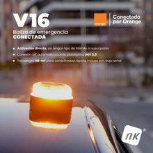 -3-Luz baliza de emergencia para coche NK Connected EL2024-C1 V16/ Homologada/ Base Imantada/ Geolocalizable/ Funciona a Pilas-3