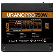 -4-Fuente de Alimentación Nox Hummer Urano Pro/ 750W/ Ventilador 12cm/ 80 Plus Bronze-4
