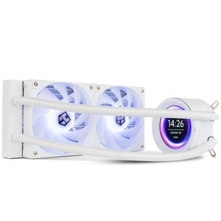 --Sistema de Refrigeración Líquida Nox X-240 LCD/ Blanco-