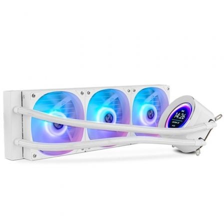 --Sistema de Refrigeración Líquida Nox X-360 LCD/ Blanco-