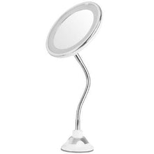 -1-Espejo Cosmético de Pared con Luz Orbegozo ESP 1020/ Telescópico/ Ø17cm-1