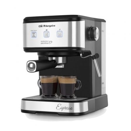 --Cafetera Expreso Orbegozo EX 5210/ 1100W/ 20 Bares-