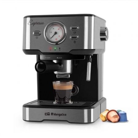 --Cafetera Expreso Orbegozo EX 5500/ 1100W/ 20 Bares-