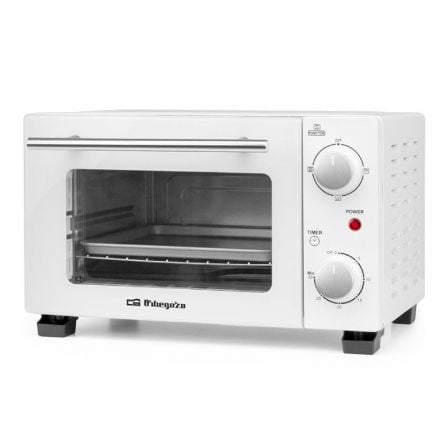--Horno de Sobremesa Orbegozo HO 975/ 800W/ Capacidad 10L/ Blanco-