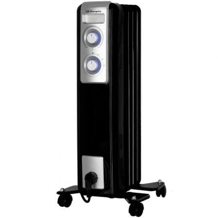 --Radiador de Aceite Orbegozo RN 1000/ 2 Potencias/ 1000W/ 5 Elementos Caloríficos-