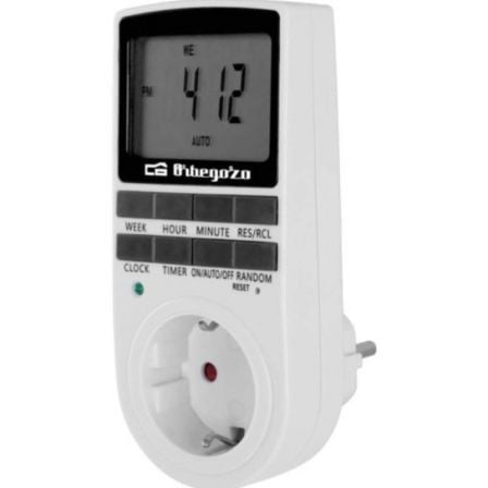--Programador de Enchufe Orbegozo PG 25/ Potencia Máxima 3680W-