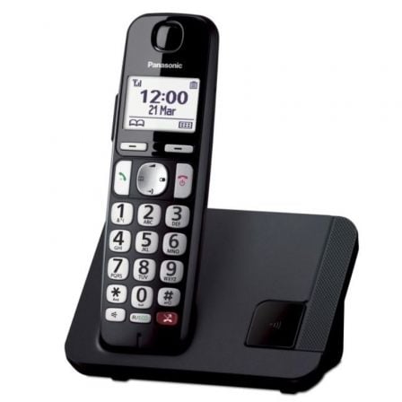 --Teléfono Inalámbrico Panasonic KX-TGE250SPB/ Negro-