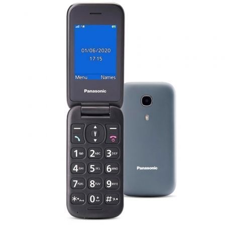 --Teléfono Móvil Panasonic KX-TU400EXG para Personas Mayores/ Gris-