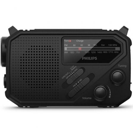 --Radio Portátil Philips TAR1609/ Negra-