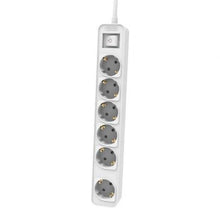 --Regleta con Interruptor Philips CHP2164W/62/ 6 Tomas de corriente/ Cable 1.5m/ Blanco-