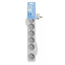 -1-Regleta con Interruptor Philips CHP2164W/62/ 6 Tomas de corriente/ Cable 1.5m/ Blanco-1