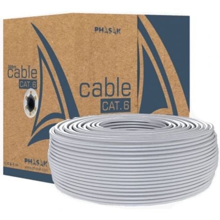 --Bobina de Cable RJ45 UTP Phasak PHR 6100 Cat.6/ 100m-