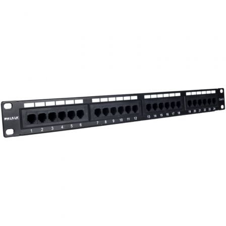 --Patch Panel Phasak PU 2420/ 24 Puertos/ Cat.6/ Altura 1U-