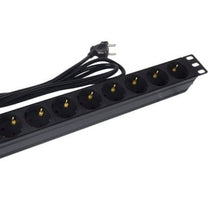-1-Regleta con Interruptor Phasak BNS 1518/ 8 Tomas de Corriente/ Cable 1.5m/ Negro-1