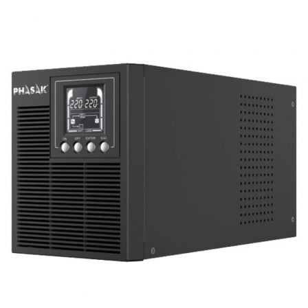 --SAI Online Phasak 1000 VA Online LCD/ 1000VA-900W/ 3 Salidas/ Formato Torre-