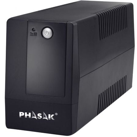 --SAI Línea Interactiva Phasak Basic Interactive 800 VA/ 800VA-480W/ 2 Salidas/ Formato Torre-